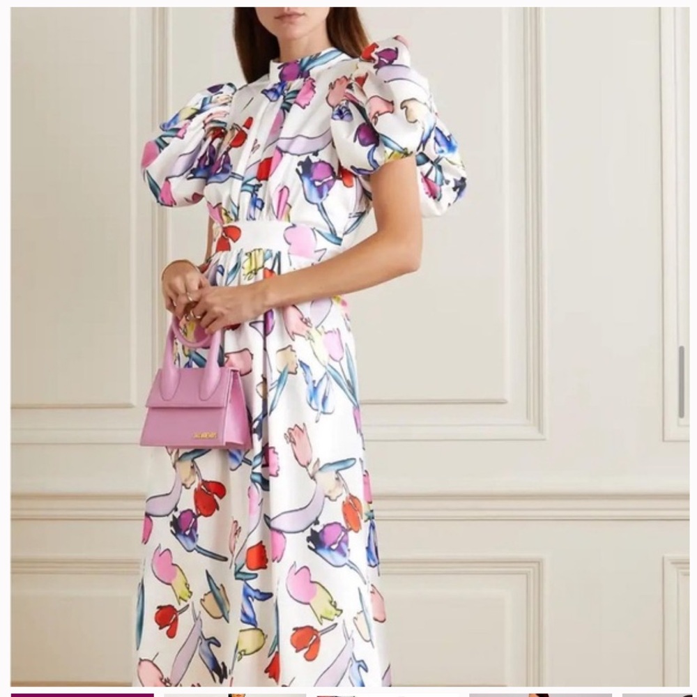 ROTATE Birger Christensen Noon Satin Dress - Picture 4 of 12